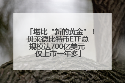 堪比“新的黄金”！贝莱德比特币ETF总规模达700亿美元 仅上市一年多