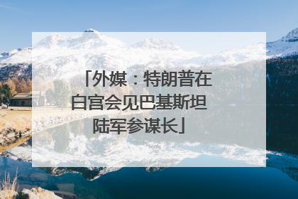 外媒：特朗普在白宫会见巴基斯坦陆军参谋长