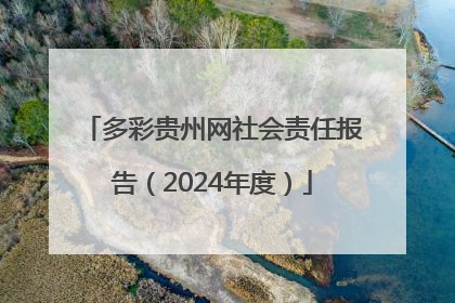 多彩贵州网社会责任报告（2024年度）