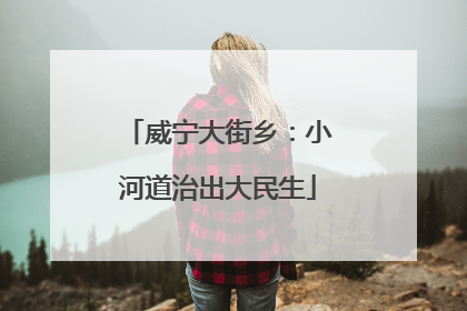 威宁大街乡：小河道治出大民生