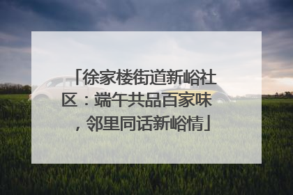 徐家楼街道新峪社区：端午共品百家味，邻里同话新峪情