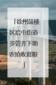 徐州鼓楼区拾屯街道多管齐下助农抢收夏粮