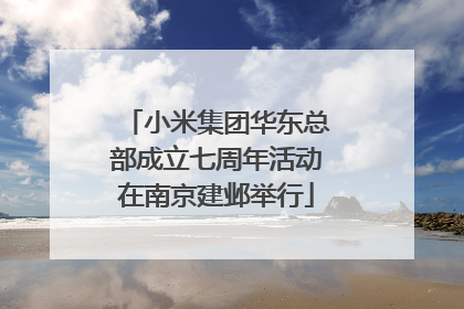 小米集团华东总部成立七周年活动在南京建邺举行