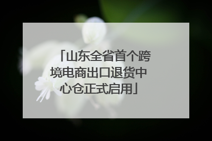 山东全省首个跨境电商出口退货中心仓正式启用