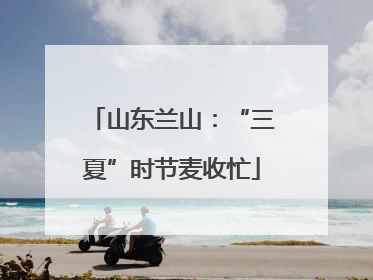 山东兰山：“三夏”时节麦收忙