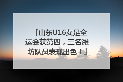 山东U16女足全运会获第四，三名潍坊队员表现出色！