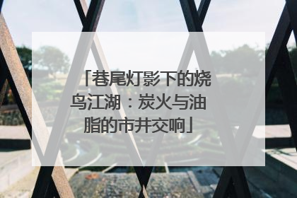 巷尾灯影下的烧鸟江湖：炭火与油脂的市井交响