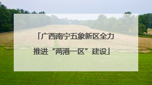 广西南宁五象新区全力推进“两港一区”建设