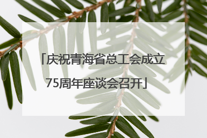 庆祝青海省总工会成立75周年座谈会召开