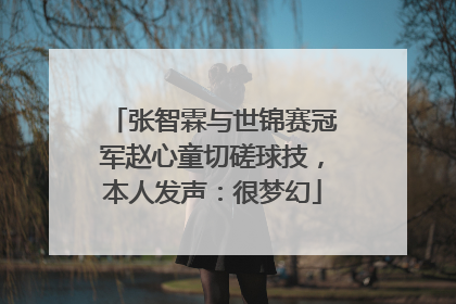 张智霖与世锦赛冠军赵心童切磋球技，本人发声：很梦幻