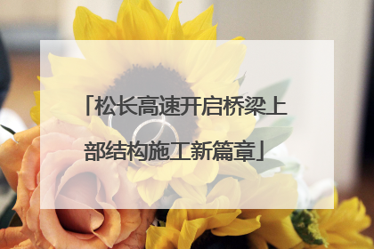 松长高速开启桥梁上部结构施工新篇章