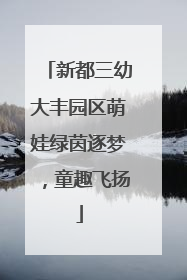新都三幼大丰园区萌娃绿茵逐梦，童趣飞扬