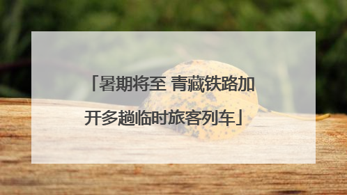 暑期将至 青藏铁路加开多趟临时旅客列车