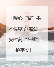 暖心“警”事不停歇 芦淞公安时刻“在线”护平安