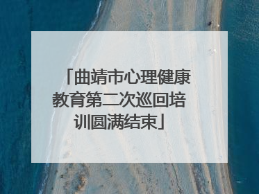 曲靖市心理健康教育第二次巡回培训圆满结束