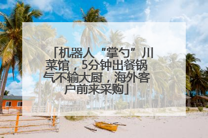 机器人“掌勺”川菜馆，5分钟出餐锅气不输大厨，海外客户前来采购