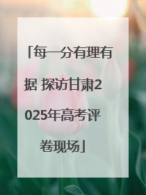 每一分有理有据 探访甘肃2025年高考评卷现场