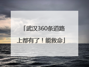 武汉360条道路上都有了！能救命