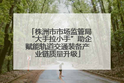 株洲市市场监管局“大手拉小手”助企赋能轨道交通装备产业链质量升级