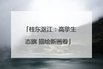 桂东沤江：高擎生态旗 描绘新画卷