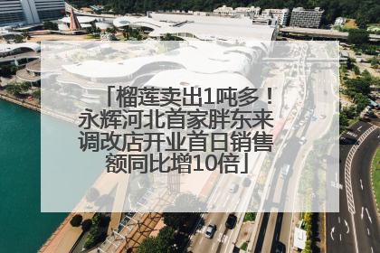 榴莲卖出1吨多！永辉河北首家胖东来调改店开业首日销售额同比增10倍