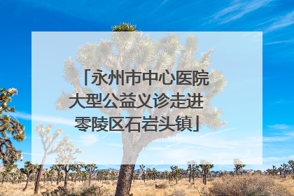 永州市中心医院大型公益义诊走进零陵区石岩头镇