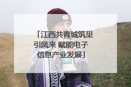 江西共青城筑巢引凤来 赋能电子信息产业发展