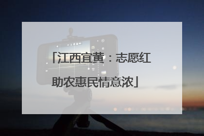 江西宜黄：志愿红助农惠民情意浓