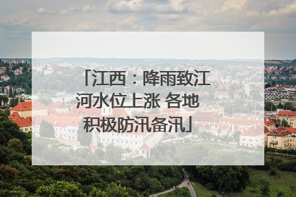 江西：降雨致江河水位上涨 各地积极防汛备汛