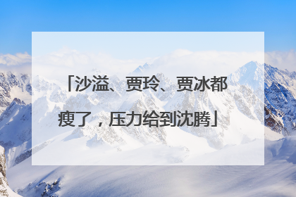 沙溢、贾玲、贾冰都瘦了，压力给到沈腾