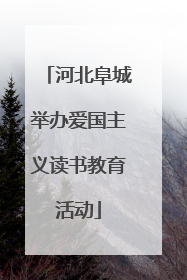 河北阜城举办爱国主义读书教育活动