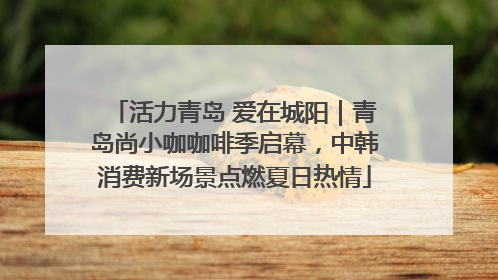 活力青岛 爱在城阳｜青岛尚小咖咖啡季启幕，中韩消费新场景点燃夏日热情