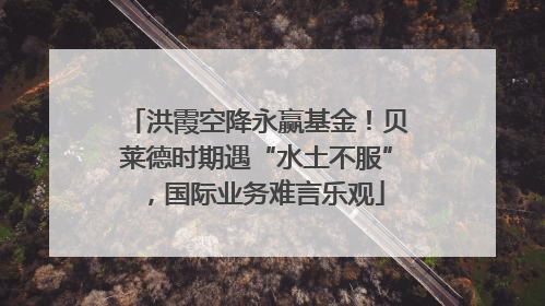 洪霞空降永赢基金！贝莱德时期遇“水土不服”，国际业务难言乐观
