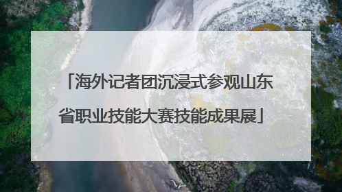 海外记者团沉浸式参观山东省职业技能大赛技能成果展