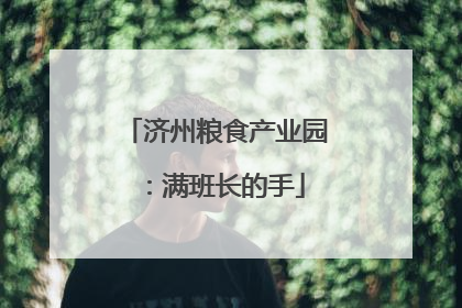 济州粮食产业园：满班长的手