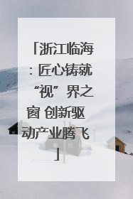 浙江临海：匠心铸就“视”界之窗 创新驱动产业腾飞