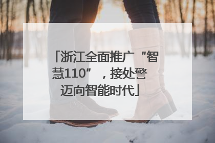 浙江全面推广“智慧110”，接处警迈向智能时代