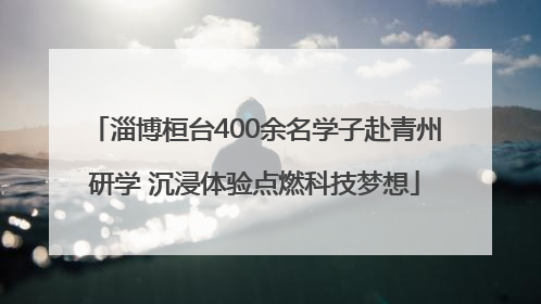 淄博桓台400余名学子赴青州研学 沉浸体验点燃科技梦想