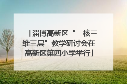 淄博高新区“一核三维三层”教学研讨会在高新区第四小学举行