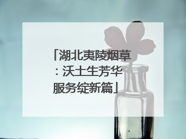 湖北夷陵烟草：沃土生芳华 服务绽新篇