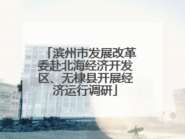 滨州市发展改革委赴北海经济开发区、无棣县开展经济运行调研