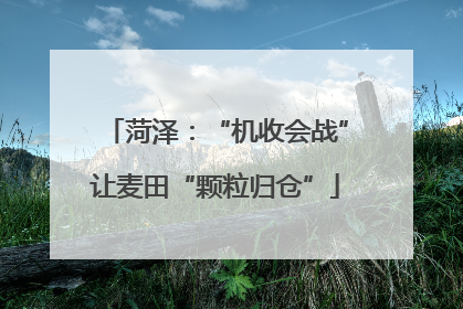 菏泽：“机收会战”让麦田“颗粒归仓”