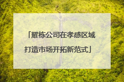 耀栋公司在孝感区域打造市场开拓新范式