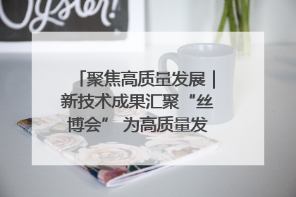 聚焦高质量发展｜新技术成果汇聚“丝博会” 为高质量发展注入新动能