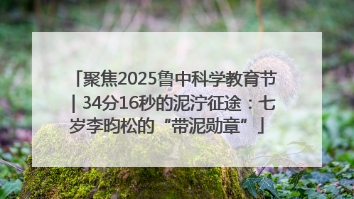 聚焦2025鲁中科学教育节｜34分16秒的泥泞征途：七岁李昀松的“带泥勋章”