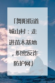 舞阳街道城山村：走进苗木基地，织密反诈防护网