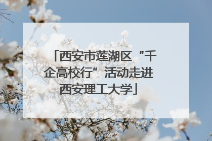 西安市莲湖区“千企高校行”活动走进西安理工大学