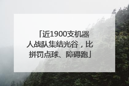 近1900支机器人战队集结光谷，比拼罚点球、障碍跑