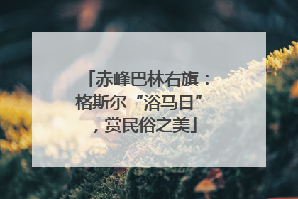 赤峰巴林右旗：格斯尔“浴马日”，赏民俗之美