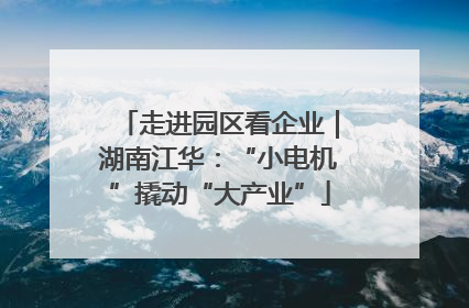 走进园区看企业｜湖南江华：“小电机”撬动“大产业”